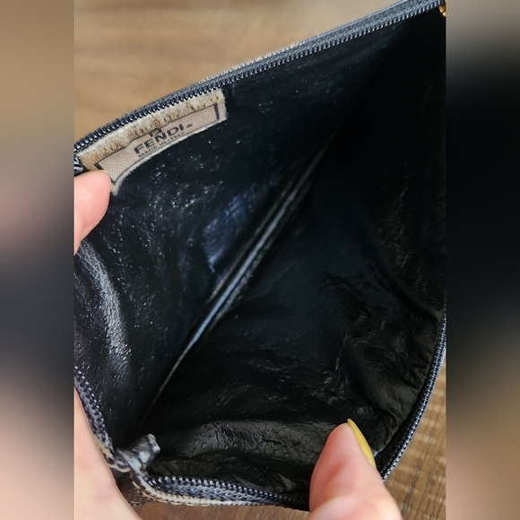 Fendi Pequin Canvas Zip Pouch - Picture 3 of 13